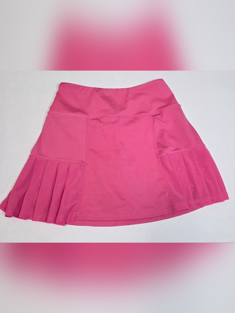 VOGO Athletica Hot Pink Pleated Athletic Skort